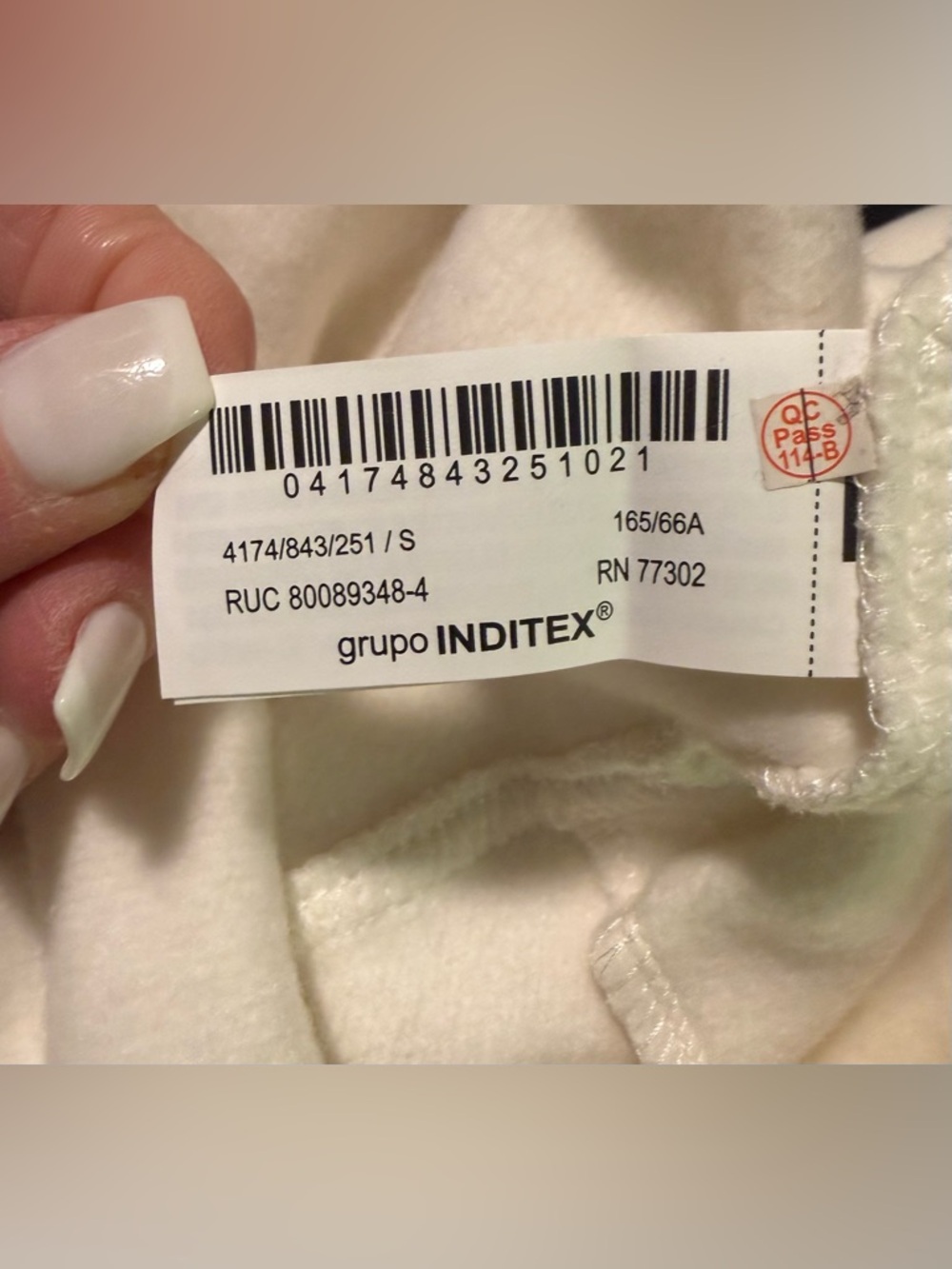 NWT ZARA Cream Sweatshirt & Wide-Leg Sweatpants Set - Size Small - Oversized - Picture 11 of 12